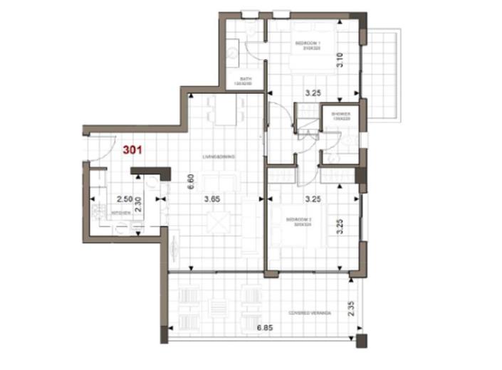 Image No.10-Appartement de 2 chambres à vendre à Zakaki