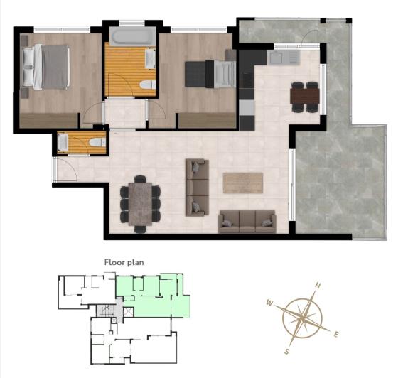 Image No.16-Appartement de 2 chambres à vendre à Potamos Germasogias