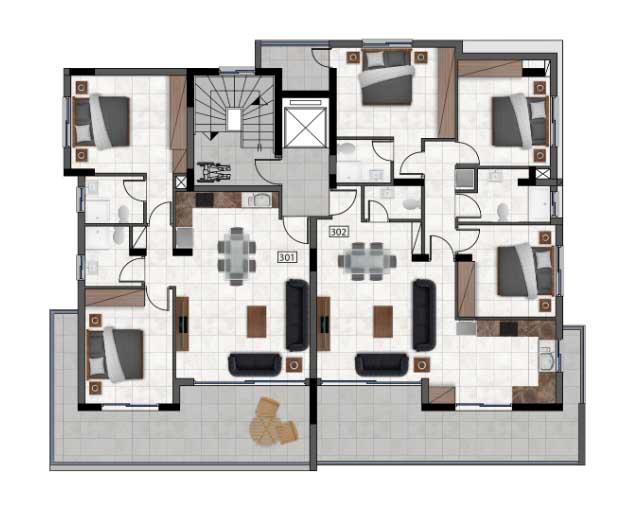 Image No.8-3 Bed Apartment for sale