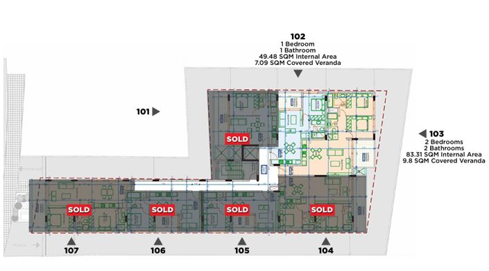 Image No.6-2 Bed Apartment for sale