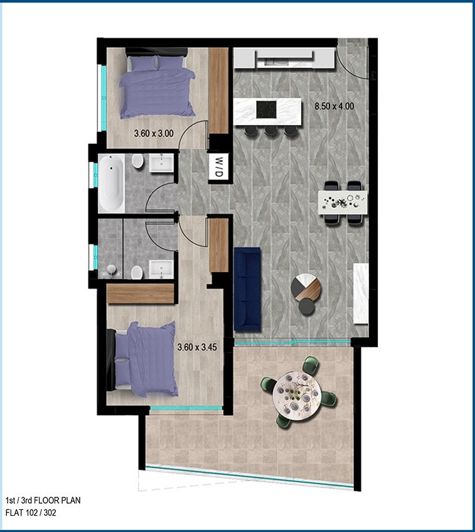 Image No.11-1 Bed Apartment for sale