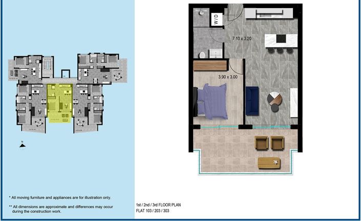 Image No.12-1 Bed Apartment for sale