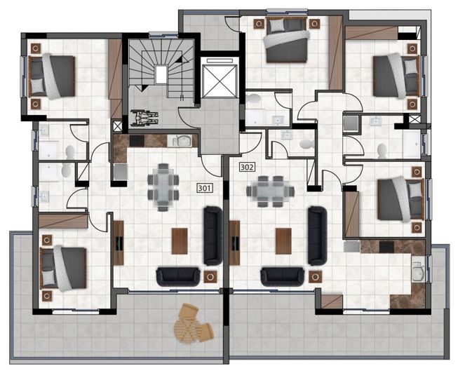 Image No.9-2 Bed Apartment for sale