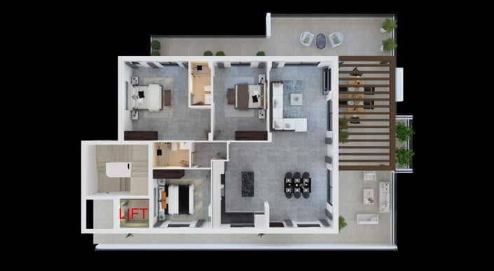 Image No.24-3 Bed Apartment for sale