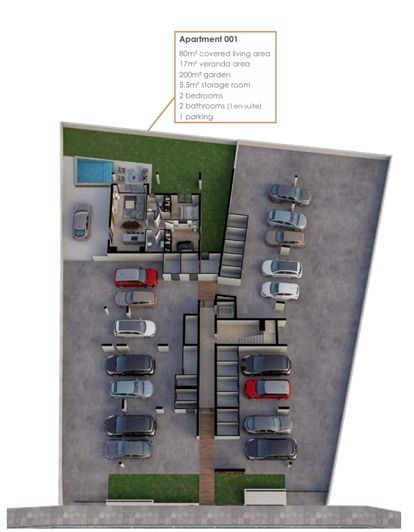 Image No.18-Appartement de 2 chambres à vendre à Aradippou