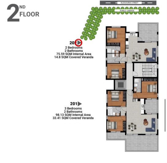 Image No.6-2 Bed Apartment for sale