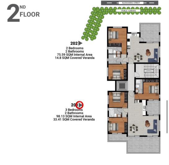 Image No.6-3 Bed Apartment for sale