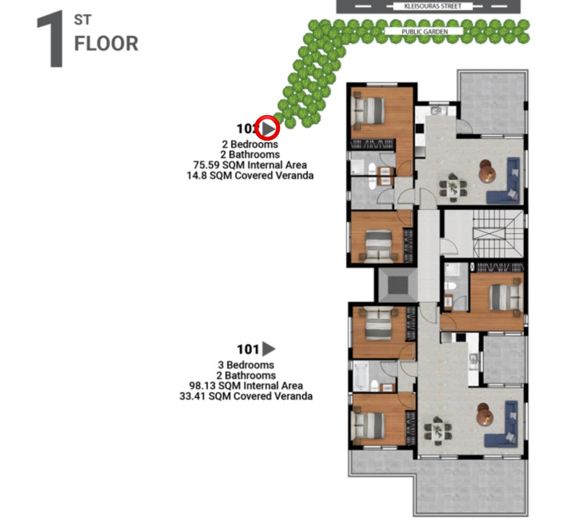 Image No.5-2 Bed Apartment for sale
