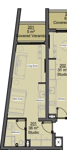 Image No.31-1 Bed Studio for sale