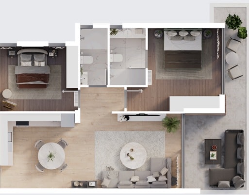 Image No.8-3 Bed Apartment for sale