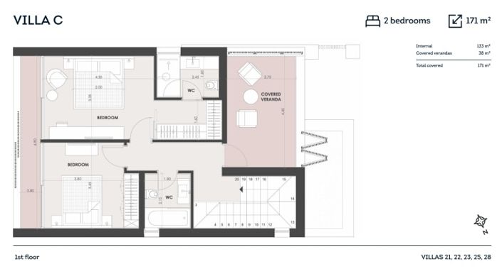 Image No.35-2 Bed Villa for sale