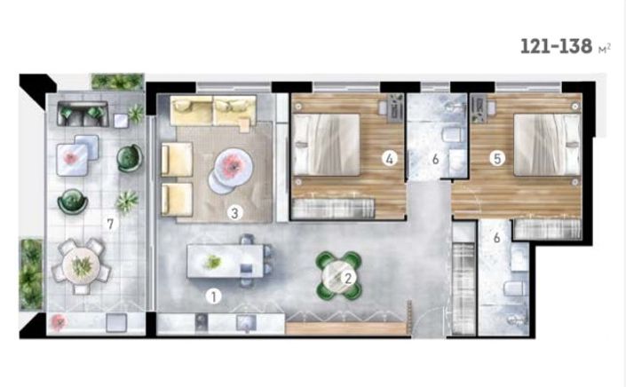 Image No.16-Appartement de 2 chambres à vendre à Paphos