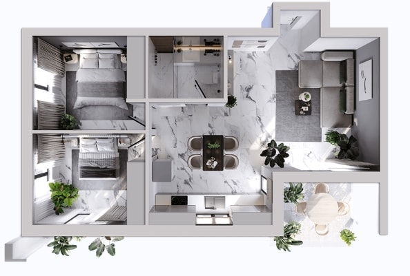 Image No.17-Appartement de 2 chambres à vendre à Trachoni