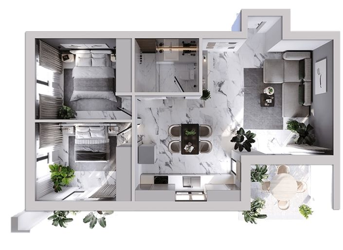 Image No.16-Appartement de 2 chambres à vendre à Trachoni