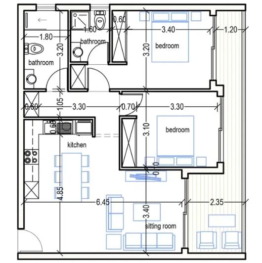 Image No.10-Appartement de 2 chambres à vendre à Paphos