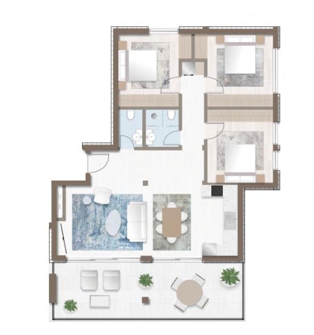 Image No.8-3 Bed Apartment for sale