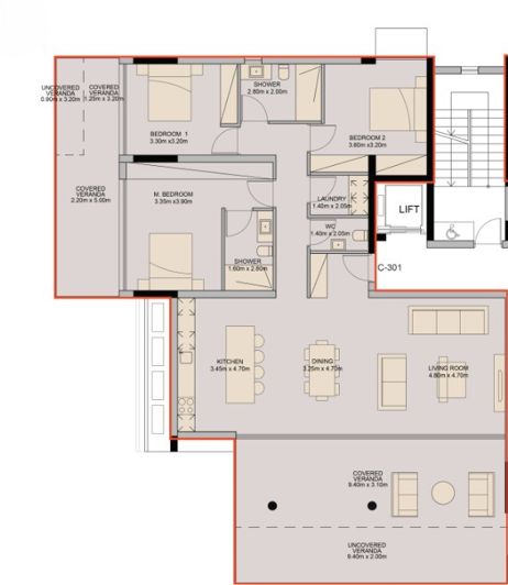 Image No.12-3 Bed Apartment for sale