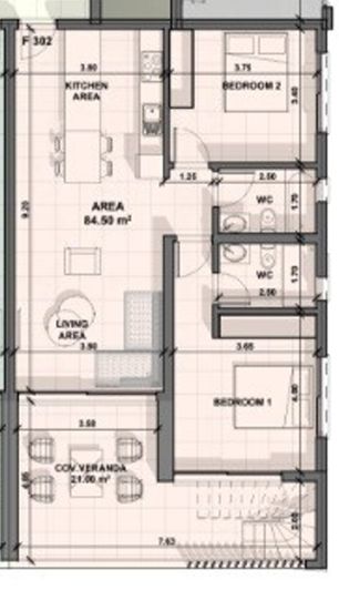Image No.26-Propriété de 2 chambres à vendre à Geroskipou