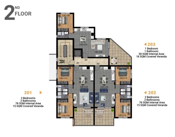 Image No.6-2 Bed Apartment for sale