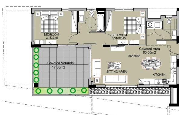 Image No.9-2 Bed Apartment for sale