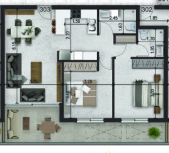 Image No.14-2 Bed Apartment for sale