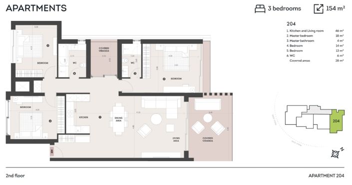 Image No.15-3 Bed Apartment for sale
