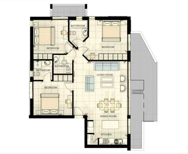 Image No.15-3 Bed Apartment for sale