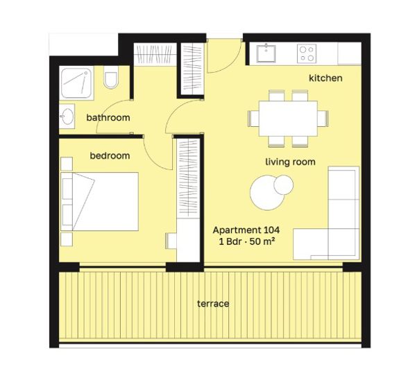 Image No.19-1 Bed Apartment for sale