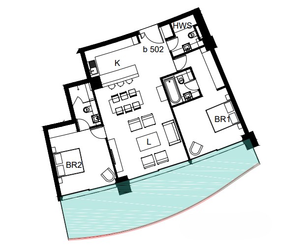 Image No.12-2 Bed Apartment for sale