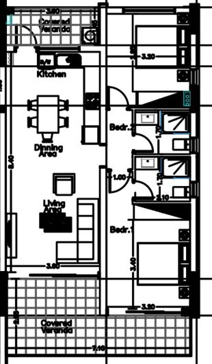 Image No.20-2 Bed Apartment for sale