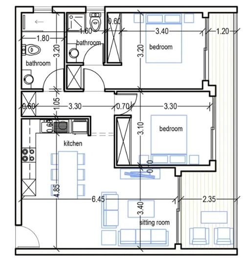 Image No.20-2 Bed Apartment for sale