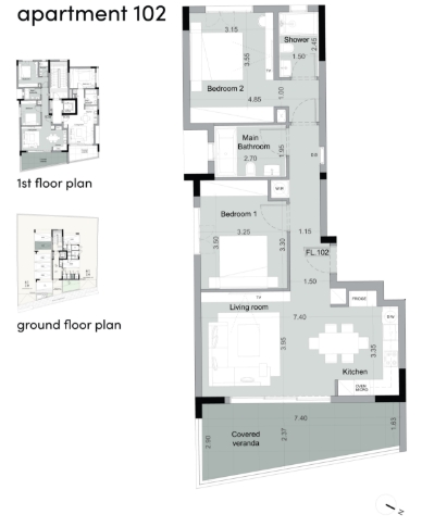 Image No.14-2 Bed Apartment for sale