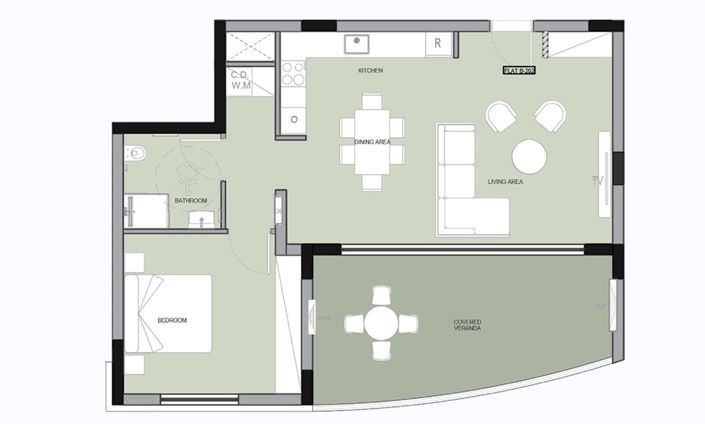 Image No.19-1 Bed Apartment for sale