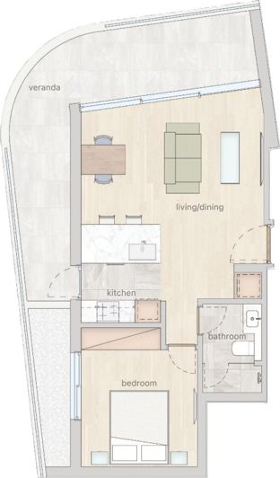 Image No.11-1 Bed Apartment for sale