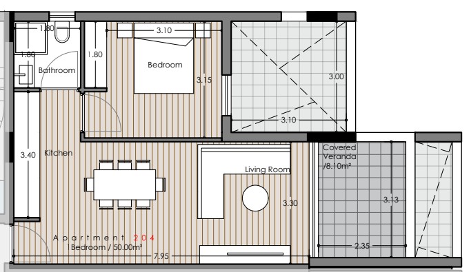 Image No.11-1 Bed Apartment for sale
