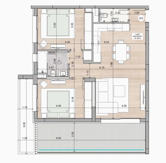 Image No.18-2 Bed Apartment for sale