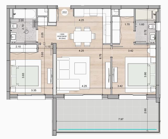 Image No.18-2 Bed Apartment for sale