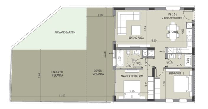 Image No.12-Appartement de 2 chambres à vendre