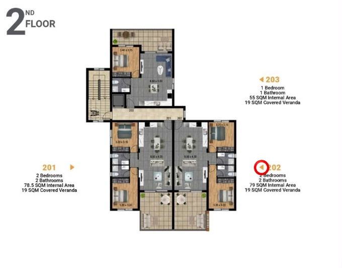 Image No.6-Appartement de 2 chambres à vendre à Parekklisia
