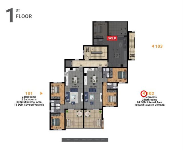 Image No.6-Appartement de 2 chambres à vendre à Parekklisia