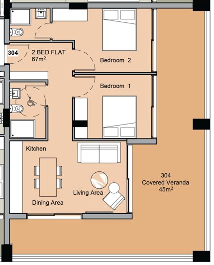 Image No.20-2 Bed Apartment for sale
