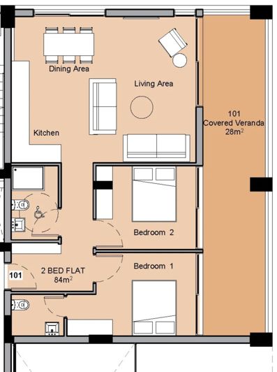 Image No.20-2 Bed Apartment for sale