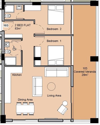 Image No.20-2 Bed Apartment for sale