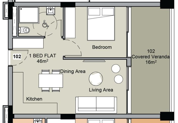 Image No.20-Appartement de 1 chambre à vendre à Tsiflikoudia