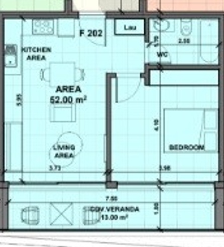 Image No.24-Appartement de 1 chambre à vendre à Geroskipou