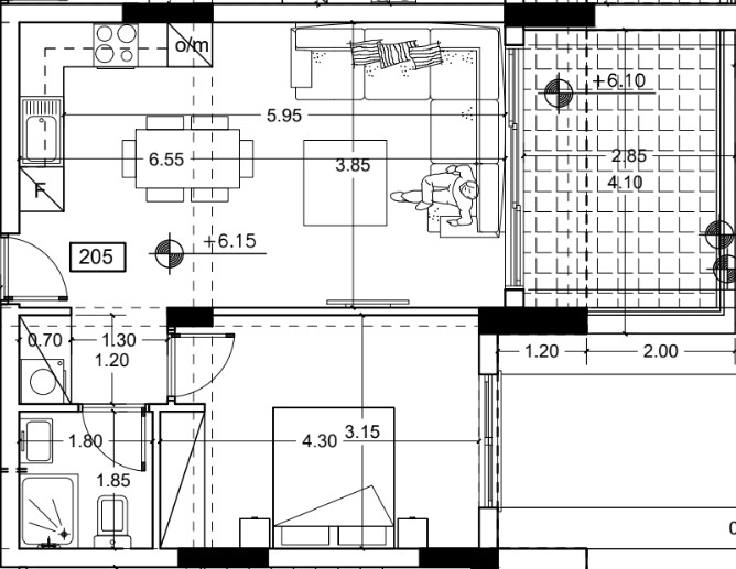 Image No.12-1 Bed Apartment for sale