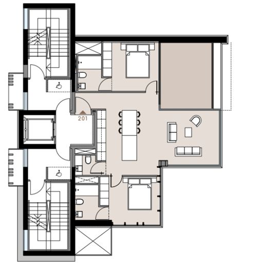 Image No.11-2 Bed Apartment for sale