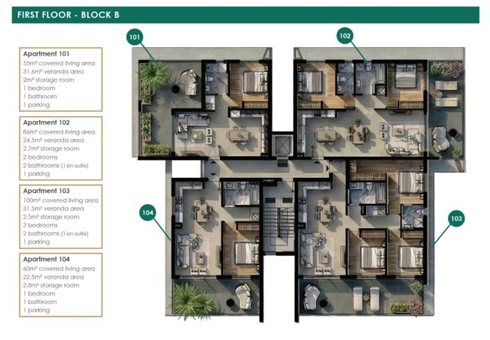 Image No.17-Appartement de 1 chambre à vendre à Kiti