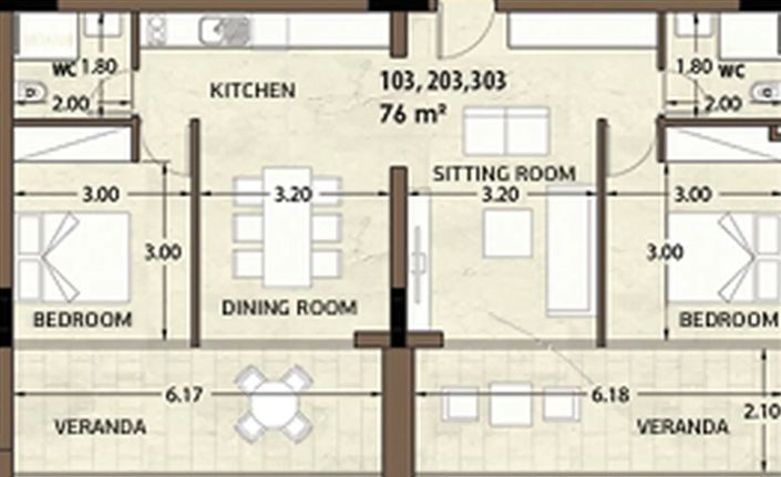 Image No.10-Appartement de 2 chambres à vendre à Zakaki