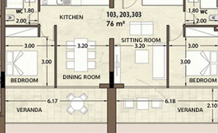 Image No.10-Appartement de 2 chambres à vendre à Zakaki